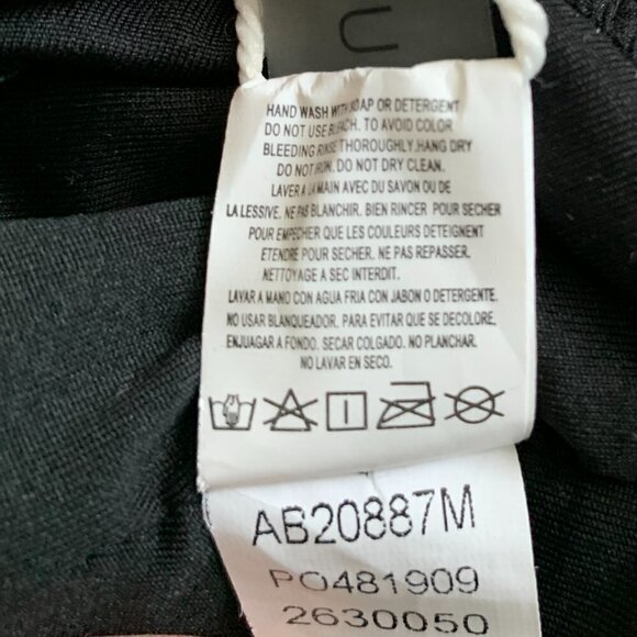 NWT Black Floral Print Halter One Piece Swimsuit Sz S #102D - Picture 12 of 12